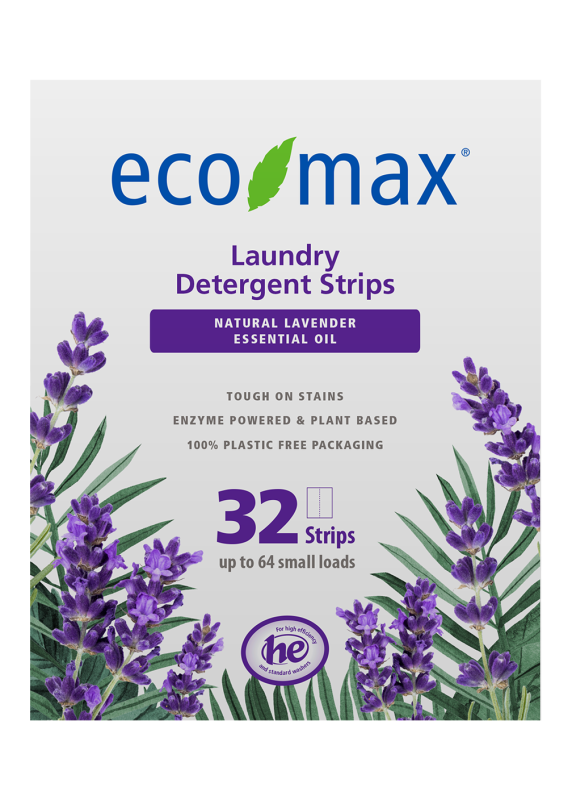 Product image of Eco-Max Laundry Detergent Strips - Natural Lavender
