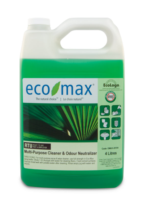Product image of Eco-Max RTU Multi-Purpose Cleaner and Odour Neutralizer - Natural Lemongrass